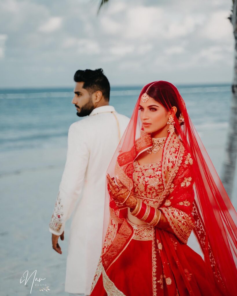 Manish Malhotra Red Bridal Lehenga