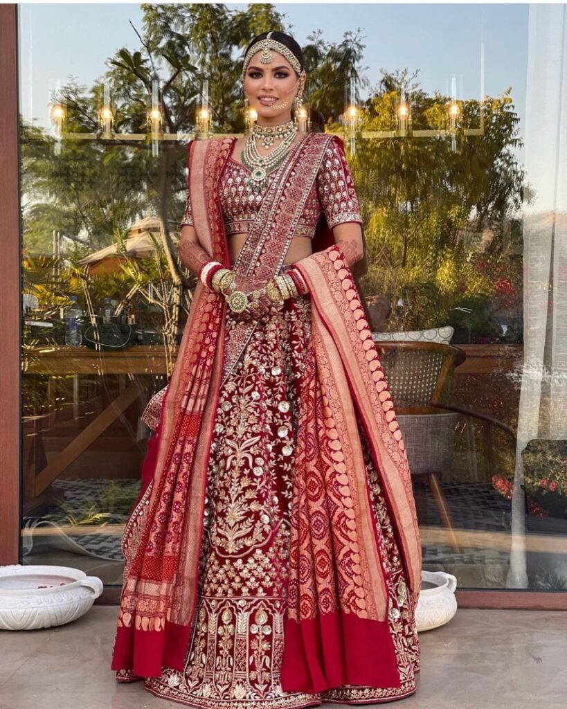 Wedding Red Bridal Lehenga