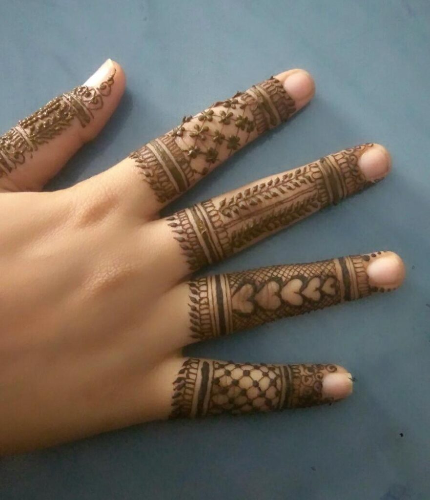 Finger Mehndi Design Ideas