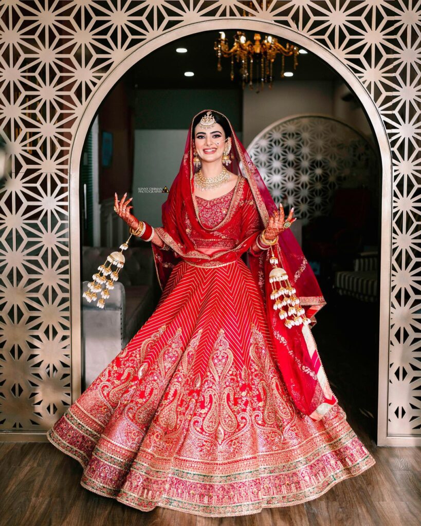 Wedding Red Bridal Lehenga