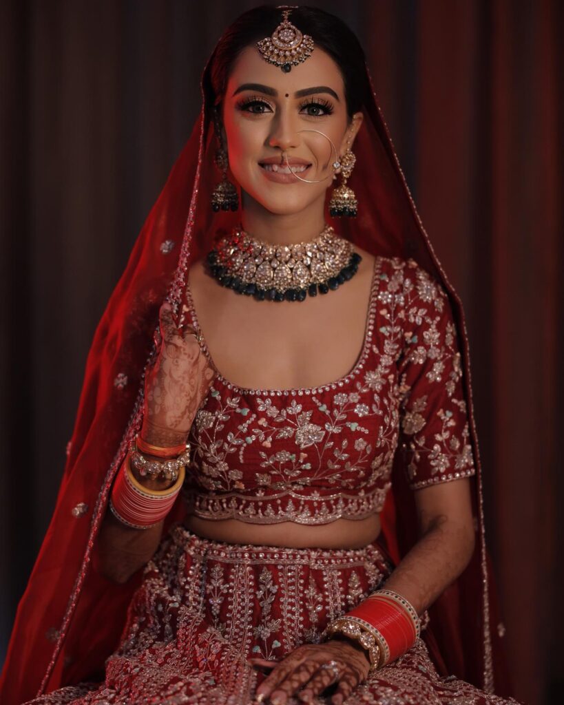 Designer Red Bridal Lehenga 