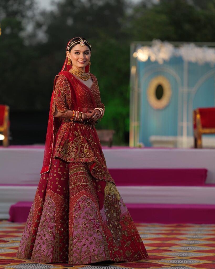 Wedding Red Bridal Lehenga