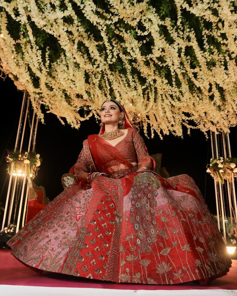 Wedding Red Bridal Lehenga