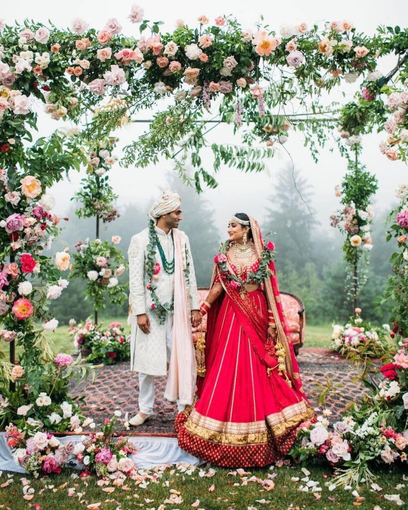 Red Bridal Lehenga Sabyasachi