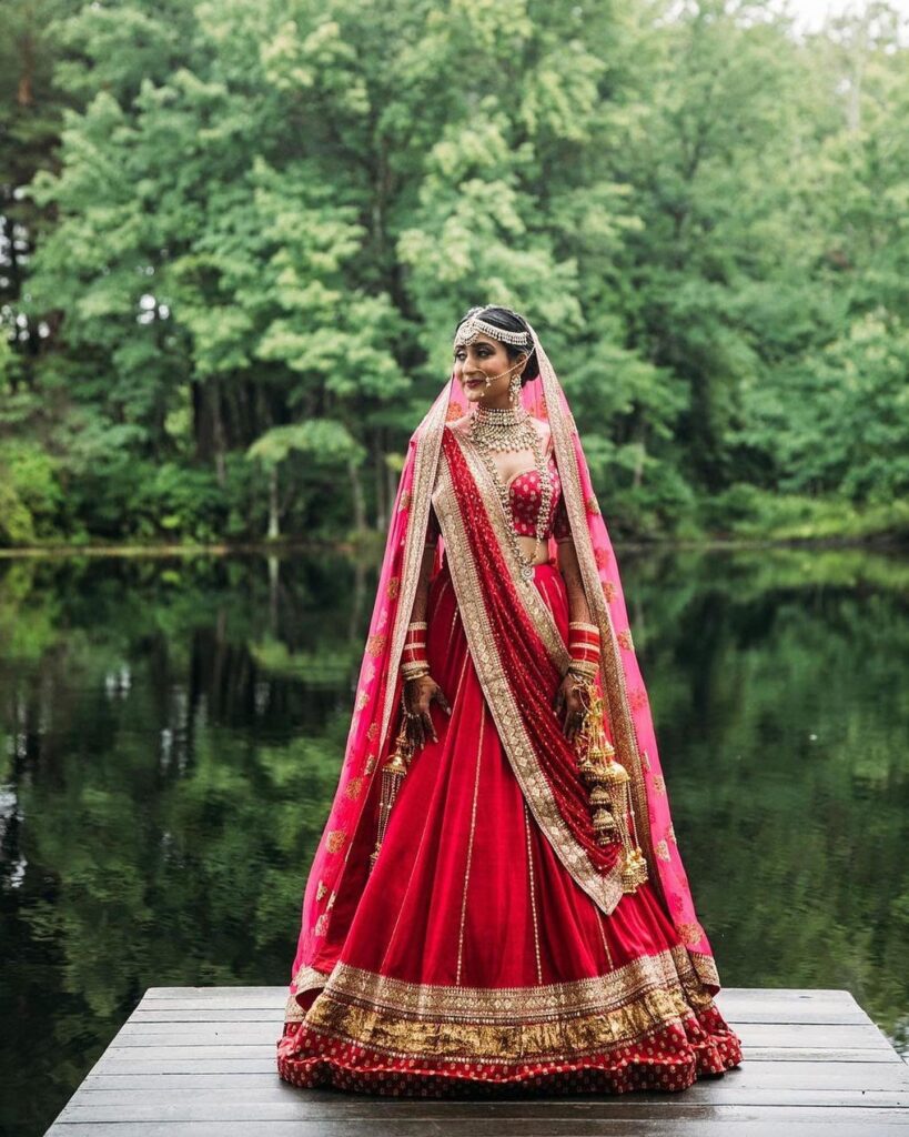 Red Bridal Lehenga Sabyasachi