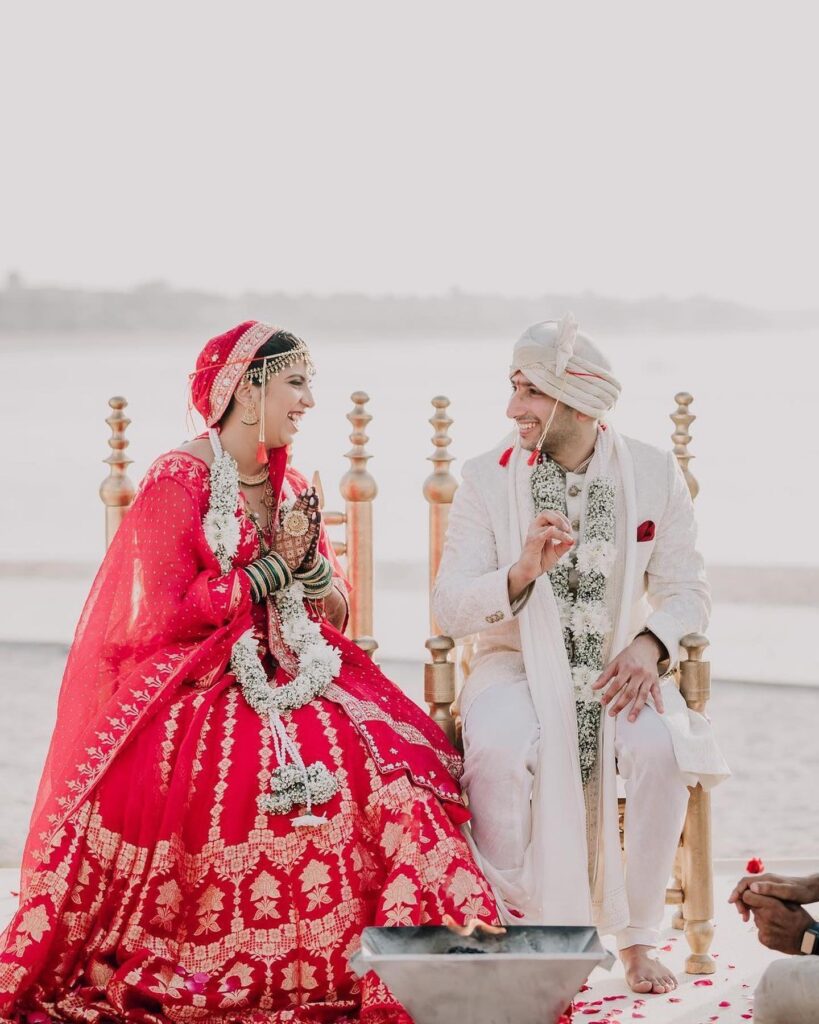 Red Bridal Lehenga With Double Dupatta