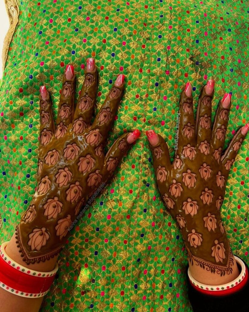 Bridal Back Hand Mehndi Designs