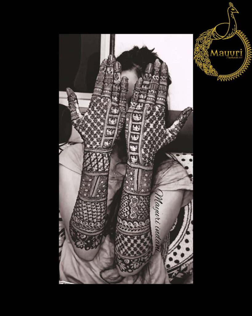 Bridal Back Hand Mehndi Designs