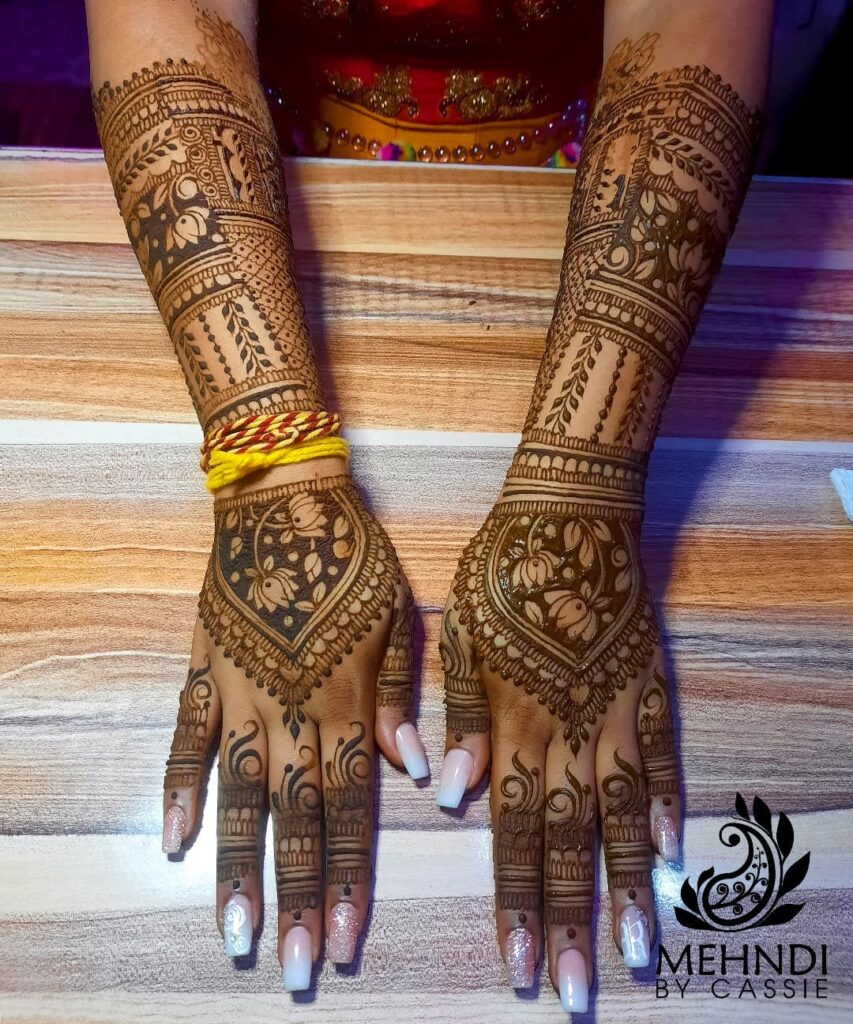 Bridal Back Hand Mehndi Designs