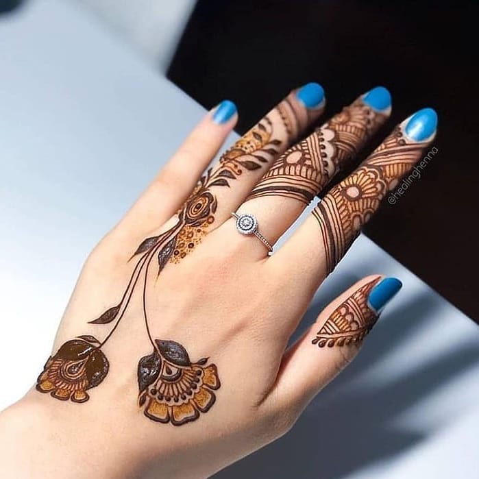 55 Back Hand Mehndi Designs 22 Simple Stylish Bridal Wedbook