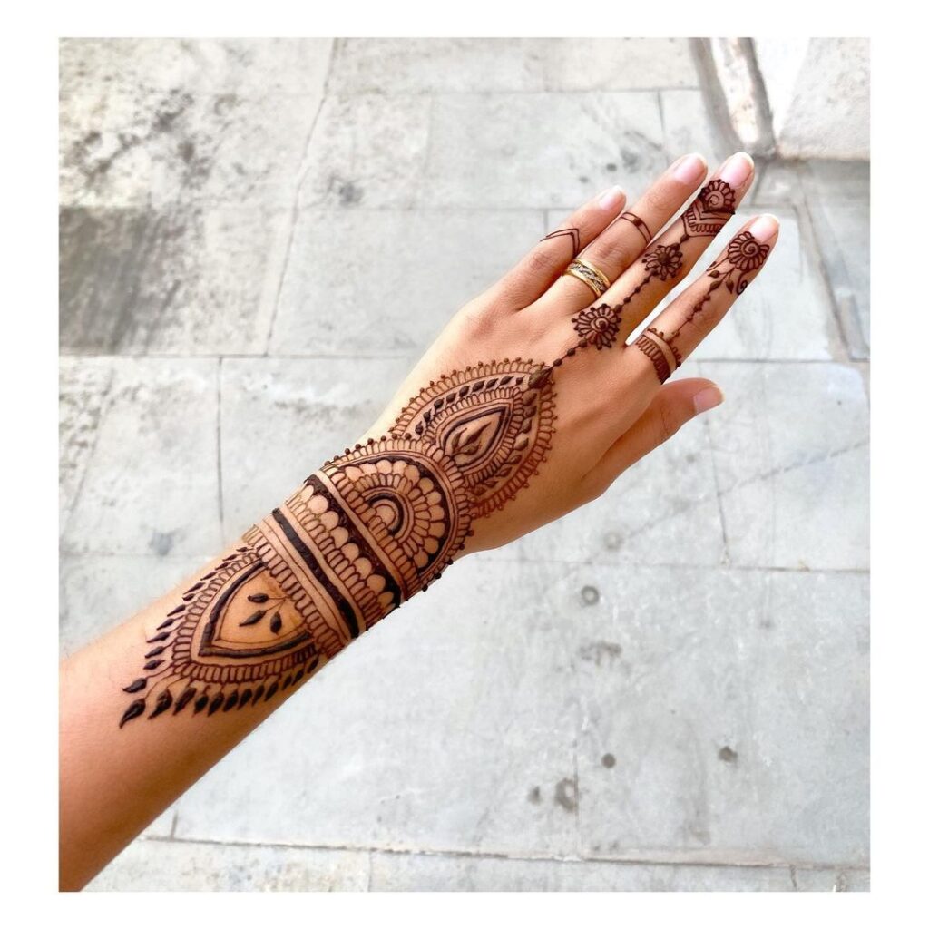 Easy Back Hand Mehendi 