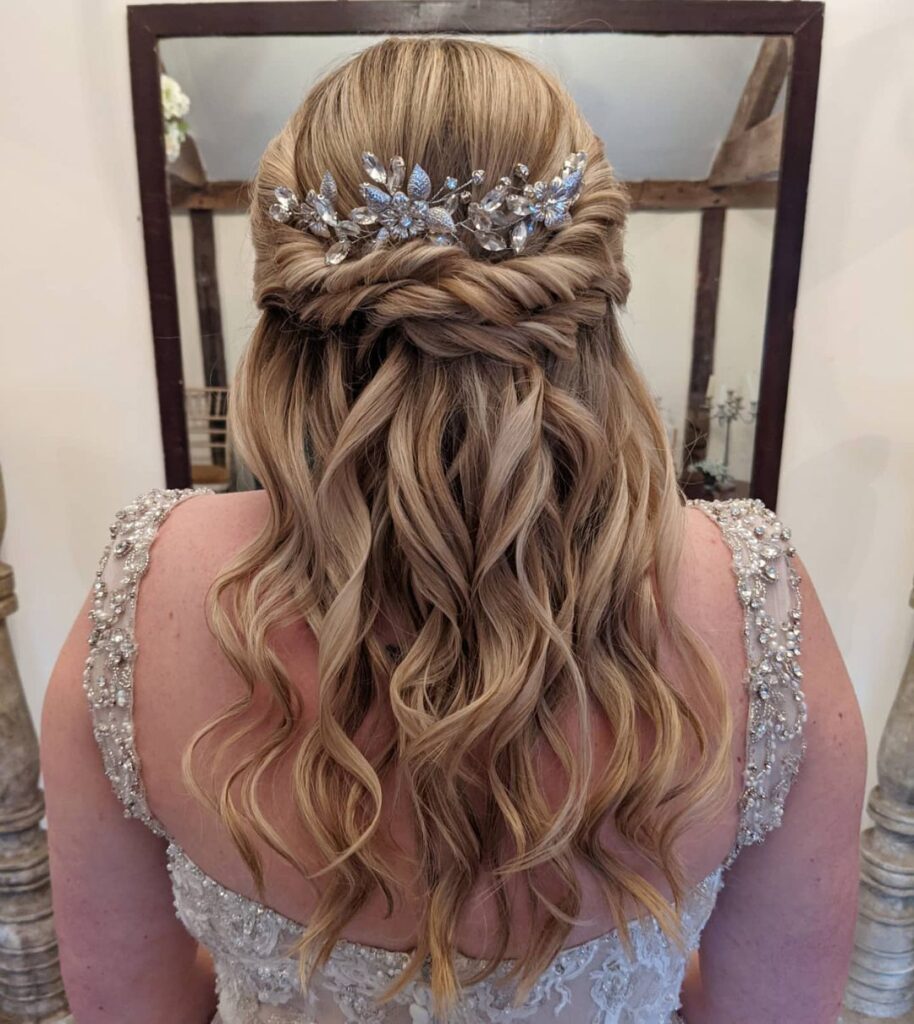 Medium Length Bridesmaid Hairstyle