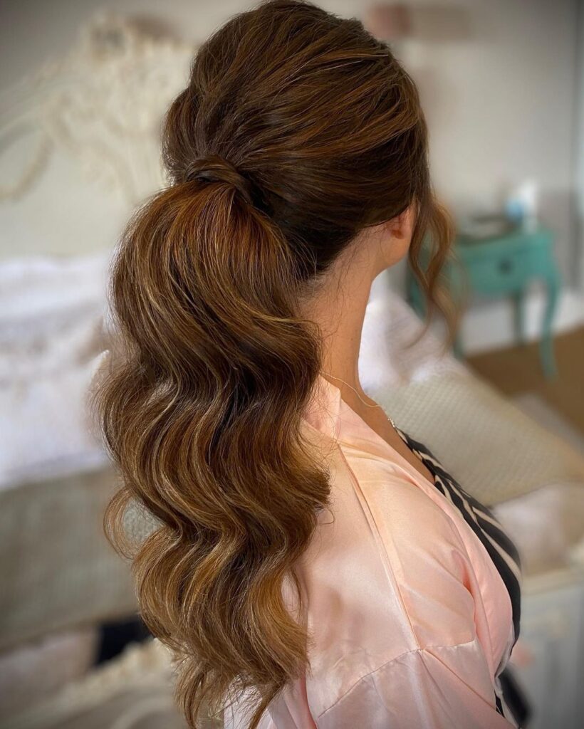 Ponytail Bridesmaid Hairstyle
