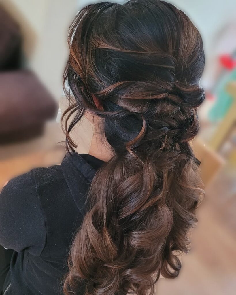 Ponytail Bridesmaid Hairstyle