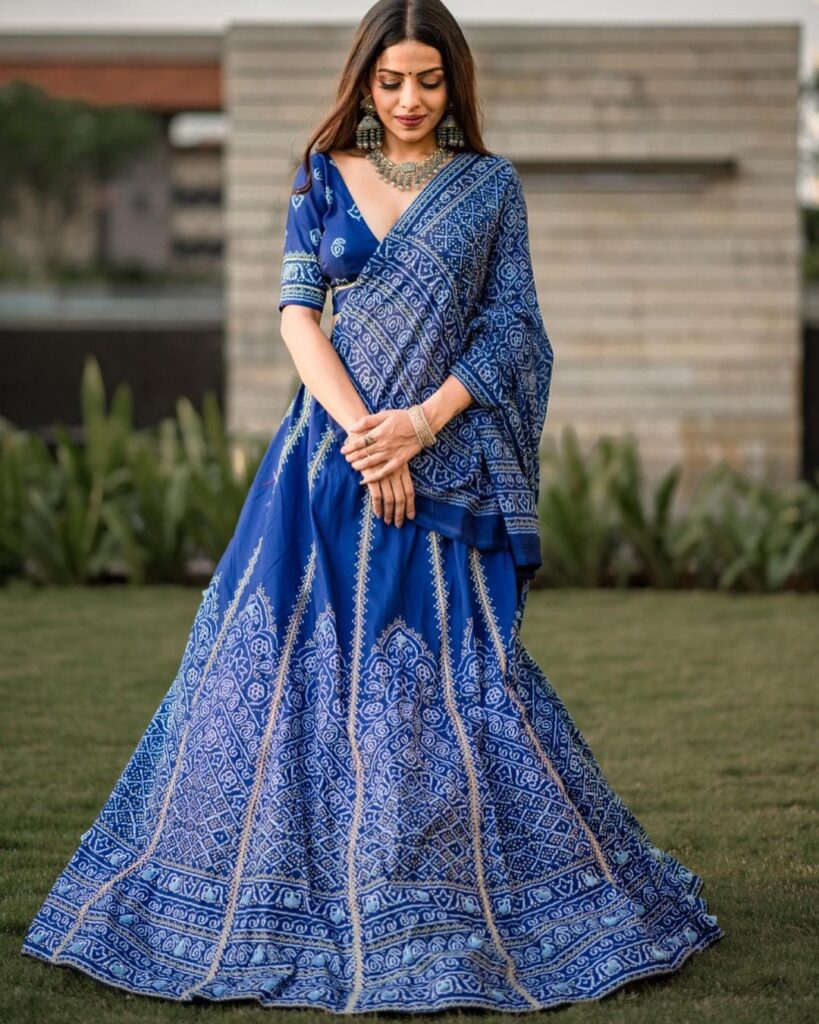 Blue Wedding Dress For Girls 