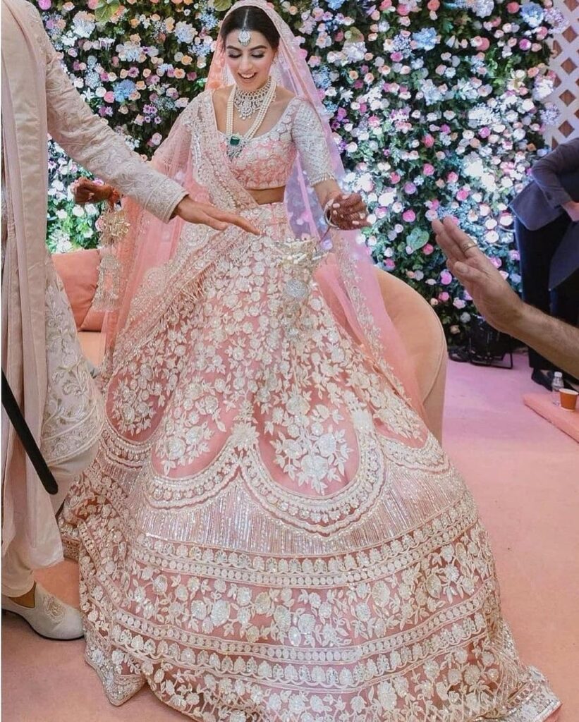 Pink Lehenga For Girls