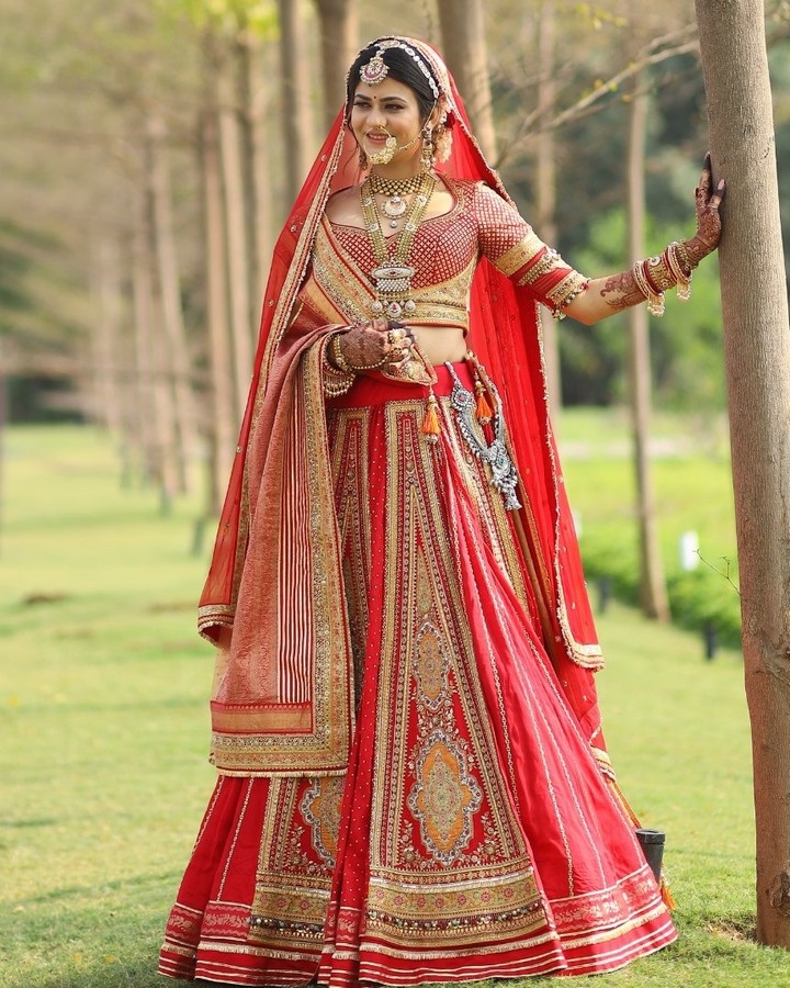 Red Wedding Lehenga