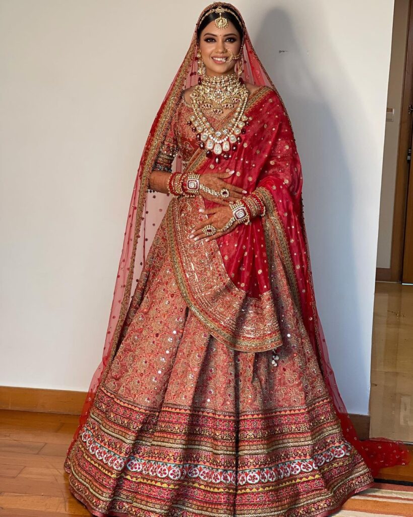 Red Wedding Lehenga For Girls