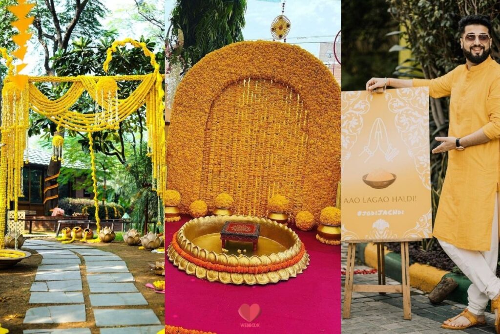 51 Haldi Decor Ideas For A Beautiful Celebration Wedbook - Yellow Decoration Ideas