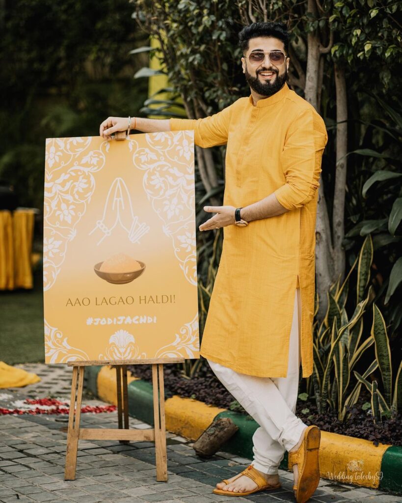 Haldi Decoration For Groom