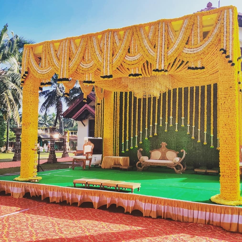 Haldi Decor For Groom