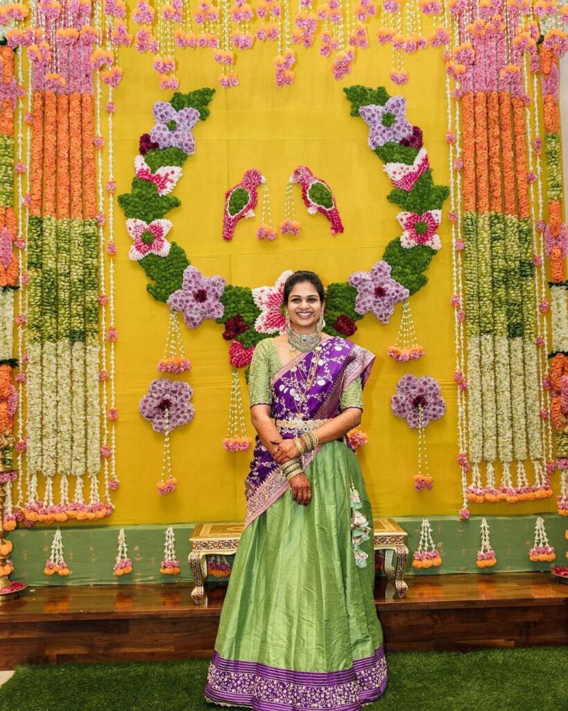 Haldi Decoration Bride