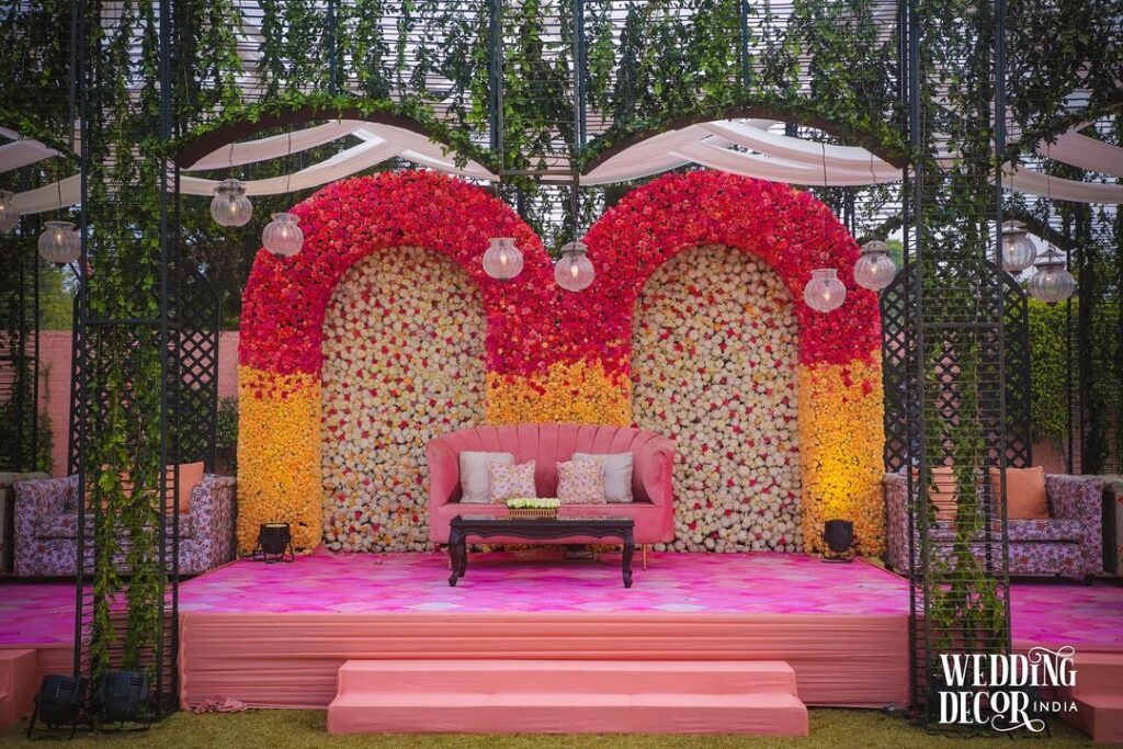 Simple Wedding Stage Decoration