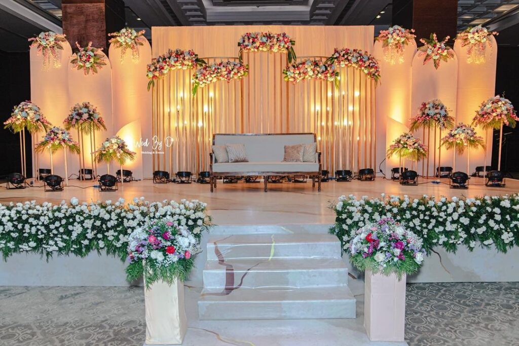 Simple Wedding Stage Decoration