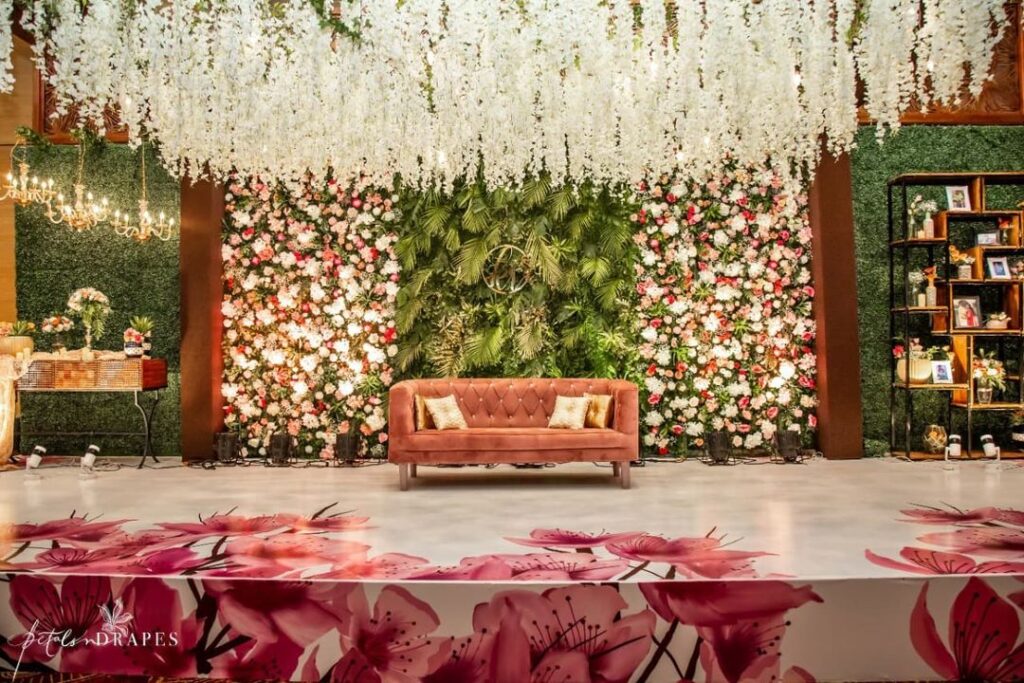 Simple Wedding Stage Decoration