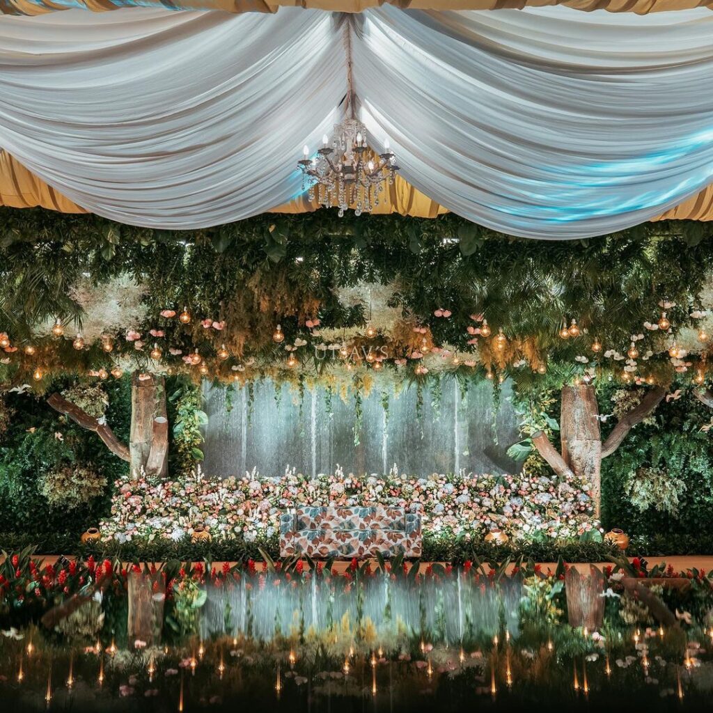 Simple Wedding Stage Decoration