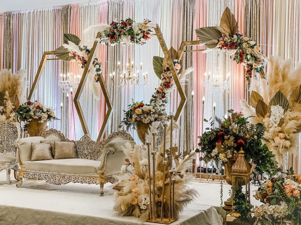 Simple Wedding Stage Decoration