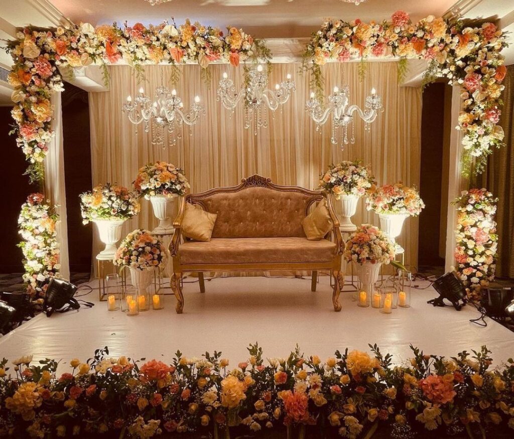 Low-Budget Wedding Stage Decoration