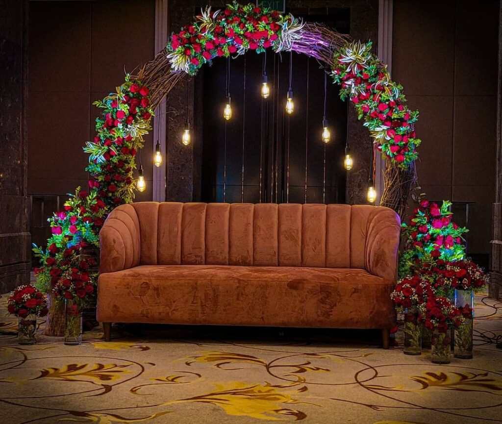 Low-Budget Wedding Stage Decoration