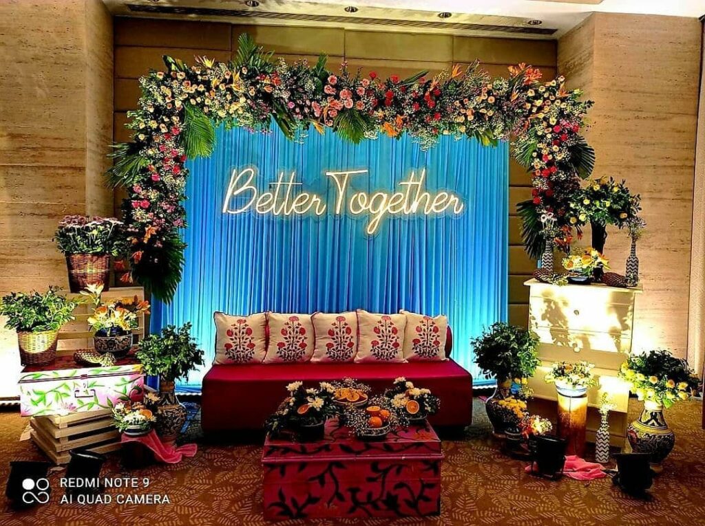 Low-Budget Wedding Stage Decoration