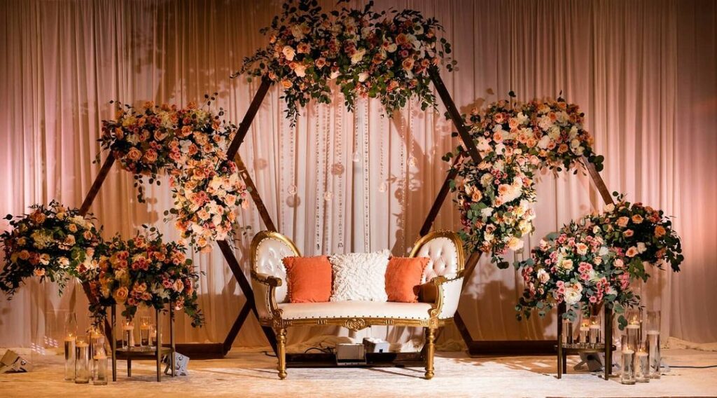 Low-Budget Wedding Stage Decoration