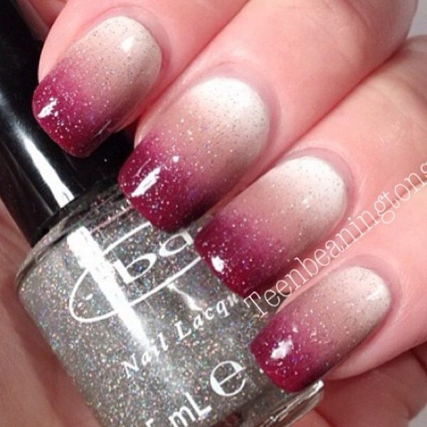 Ombre Glitter Nails