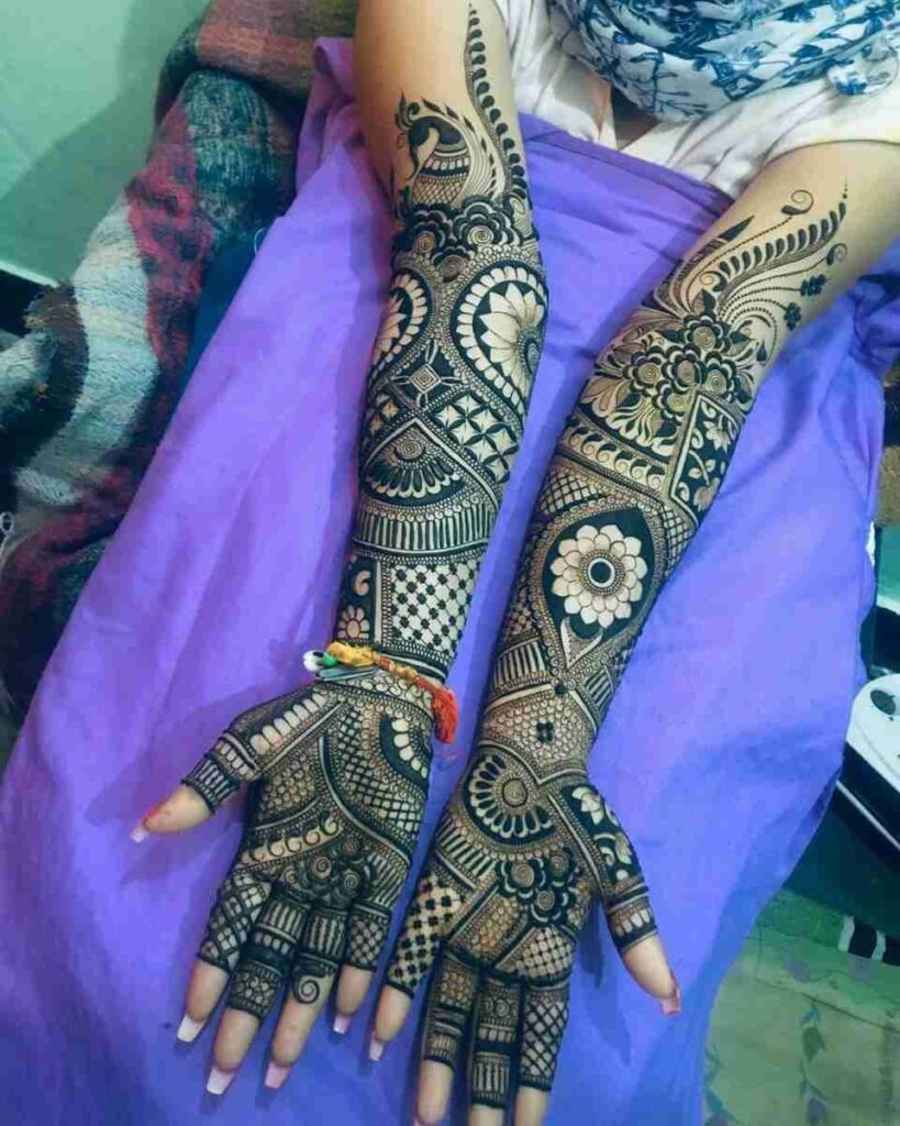 Simple Full Hand Mehndi Design