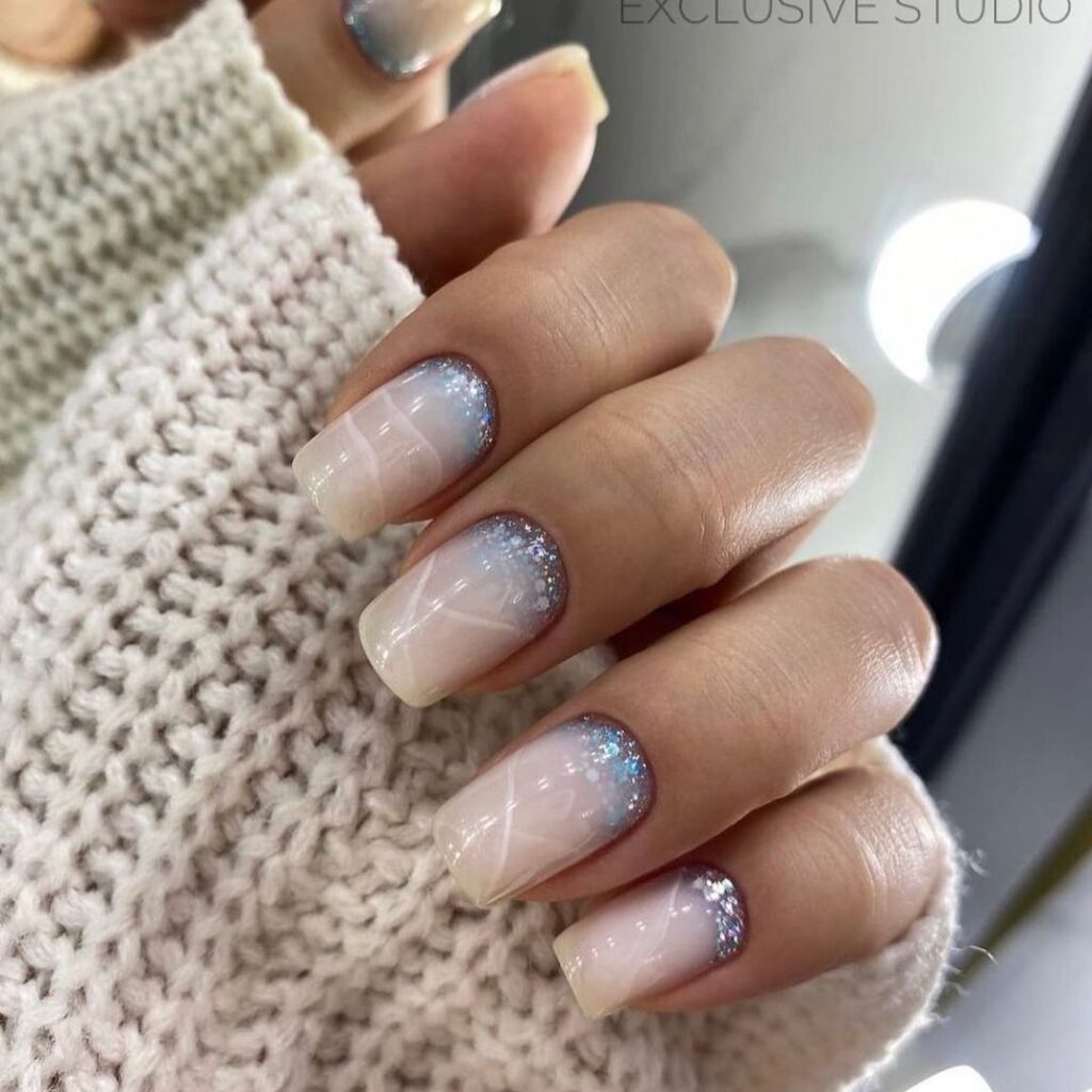 Glitter Ombre Nails