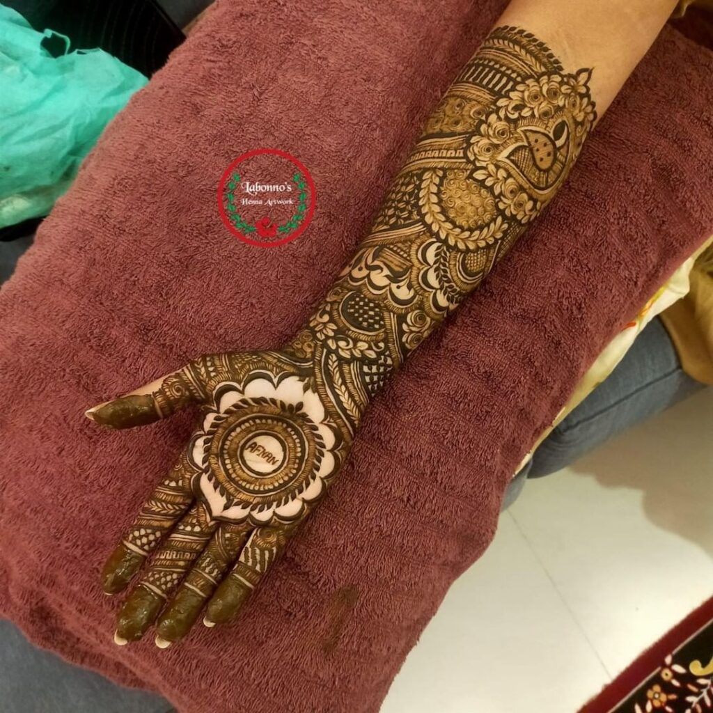 Simple Full Hand Mehndi Design