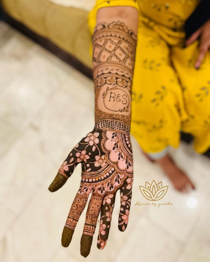 Simple Full Hand Mehndi Design