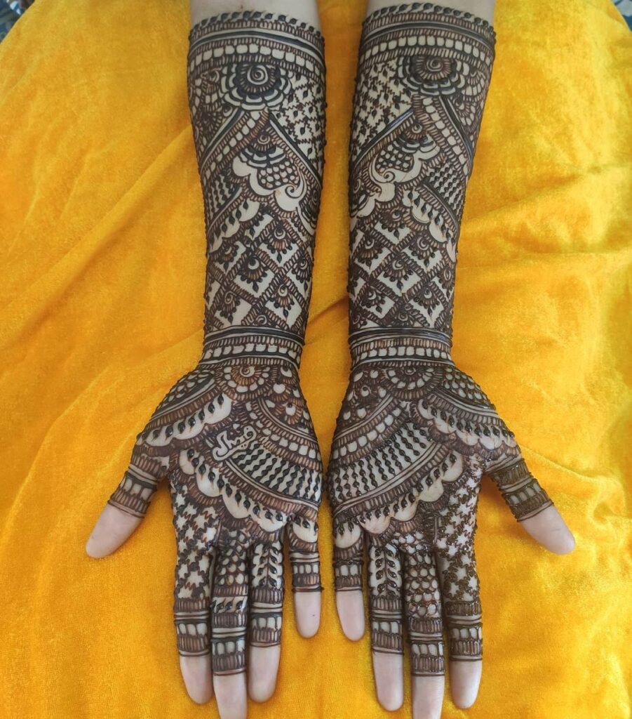 Simple Full Hand Mehndi Design