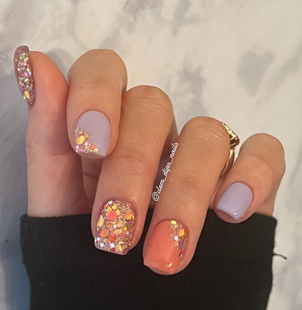 Unique Glitter Nail Ideas