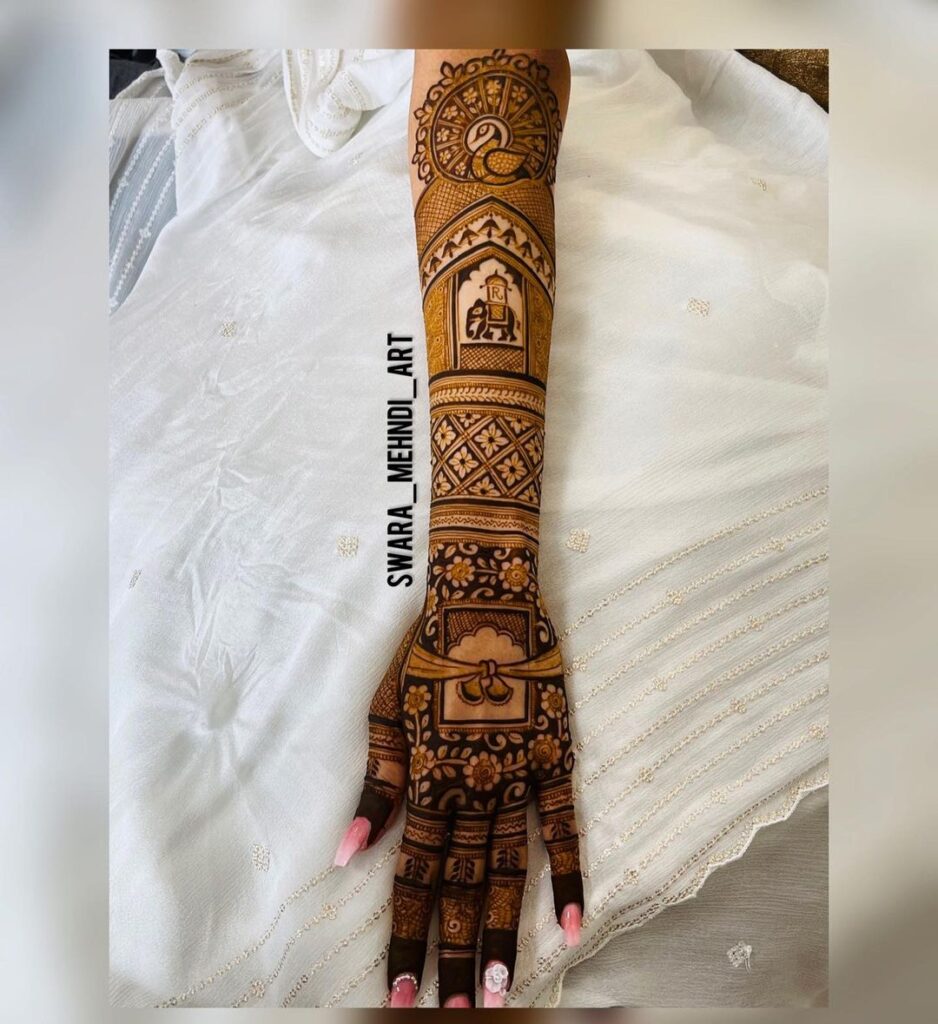Bridal Full Hand Mehdni Design