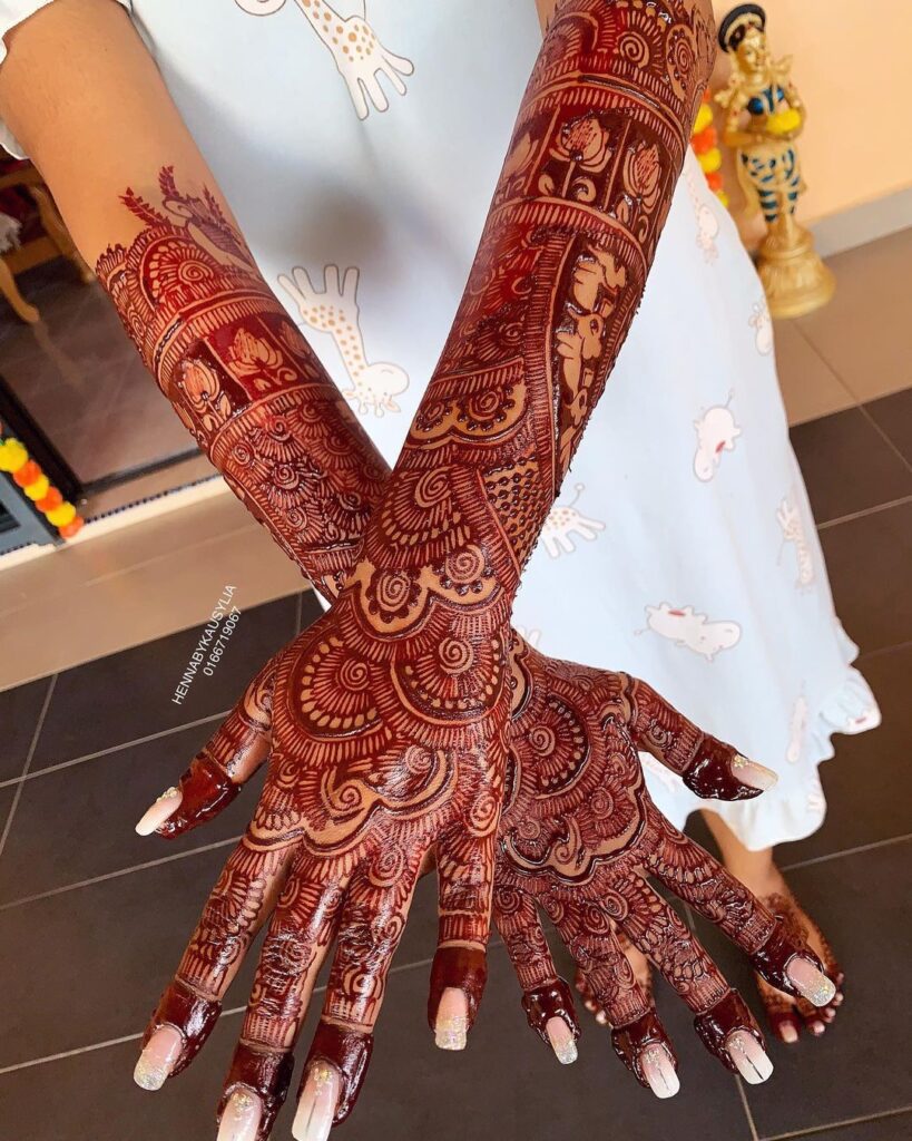 Bridal Full Hand Mehndi Design