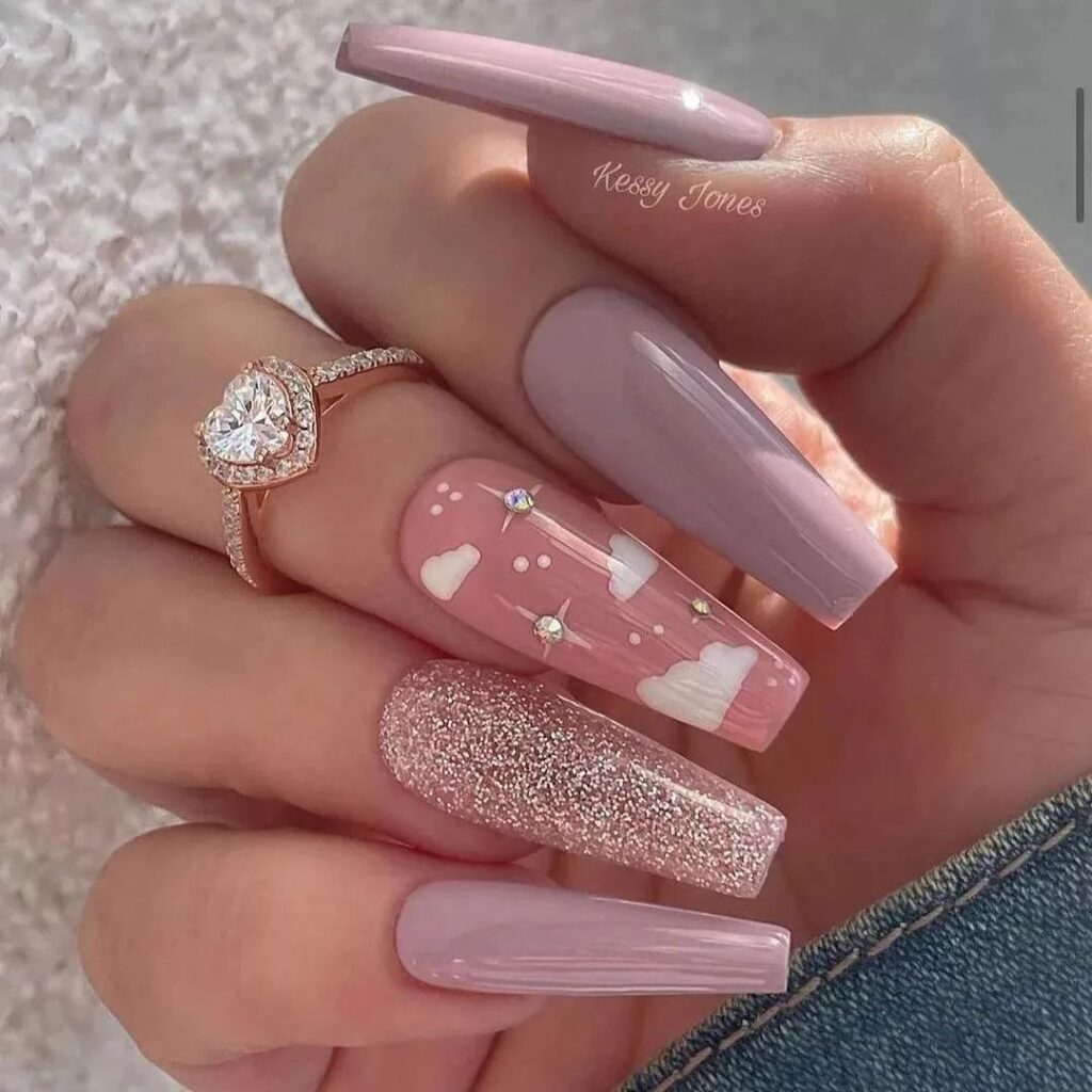 Glitter Ombre Nails