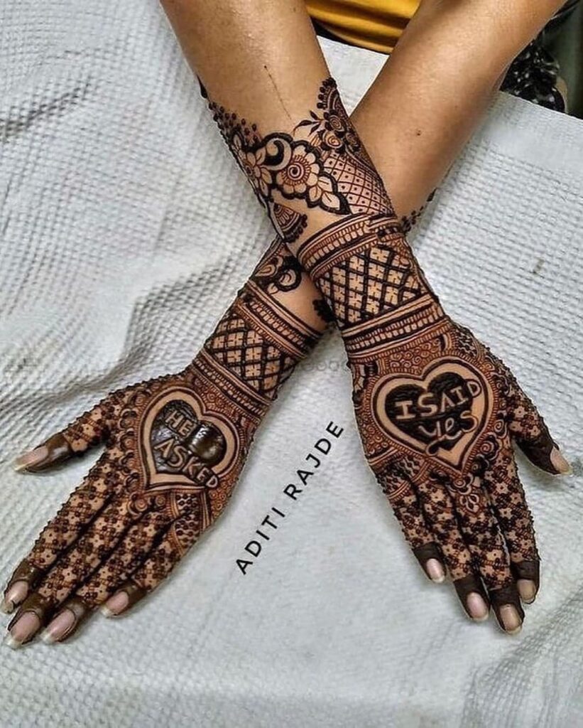 Bridal Full Hand Mehndi Design