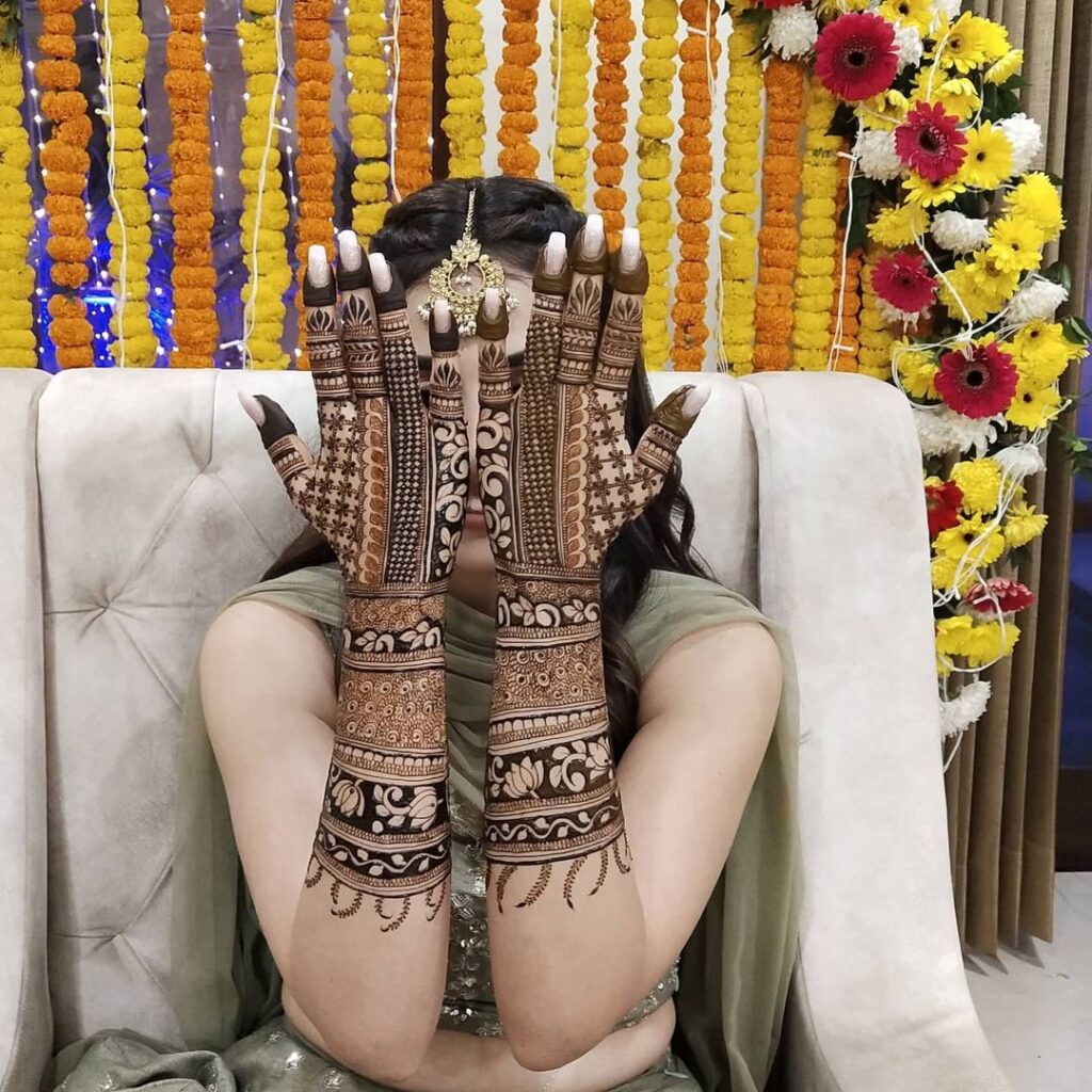 Bridal Full Hand Mehndi Design