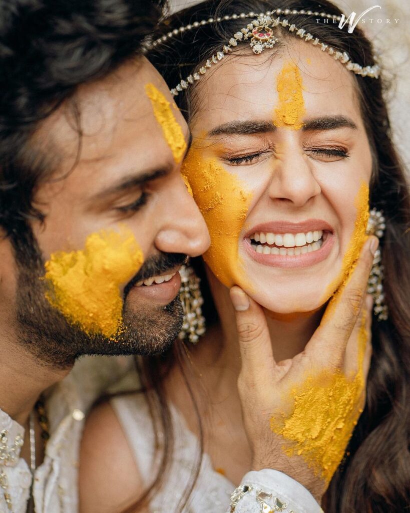 Haldi Ceremony Pose