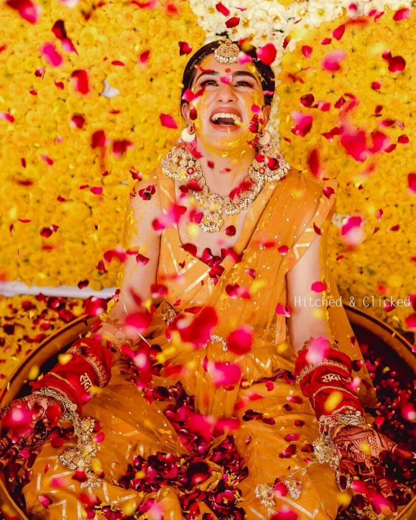 Haldi Ceremony Pose