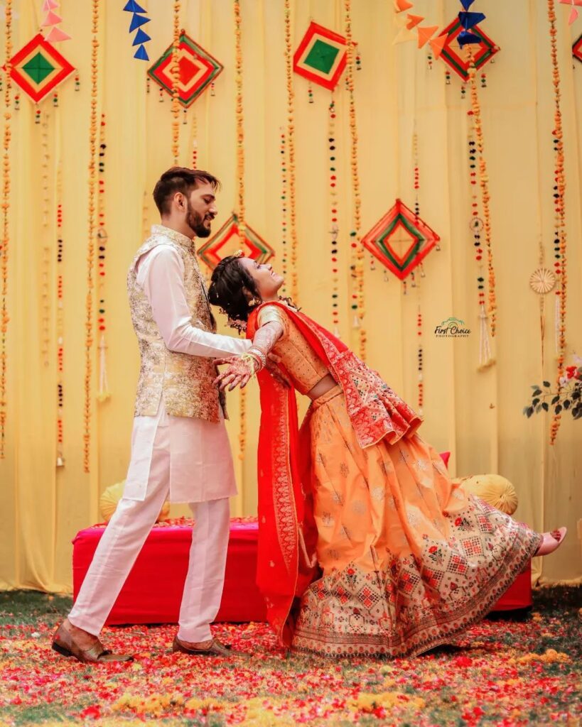 Haldi Ceremony Pose